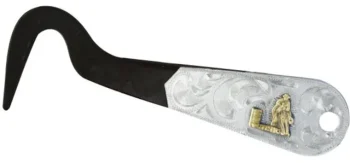 Discount SHILOH STABLES TACK Showman® Brown Steel & Engraved Silver Hoof Pick