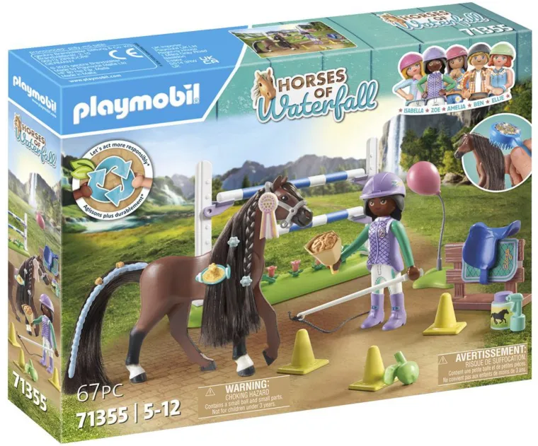 oYVhCTNY_0.webp Best PLAYMOBIL USA INC Playmobil® Zoe & Blaze with Jump Set