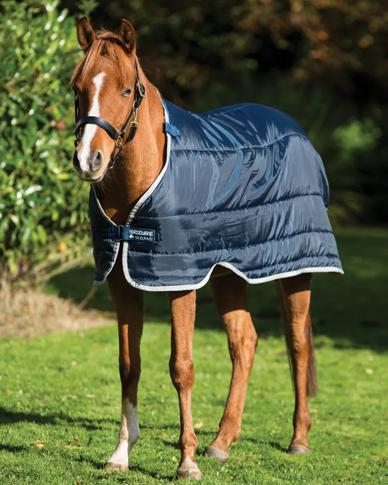osAbevle_1.webp Sale HORSEWARE ® Ireland 100 Gram Pony Blanket Liner Navy/Silver