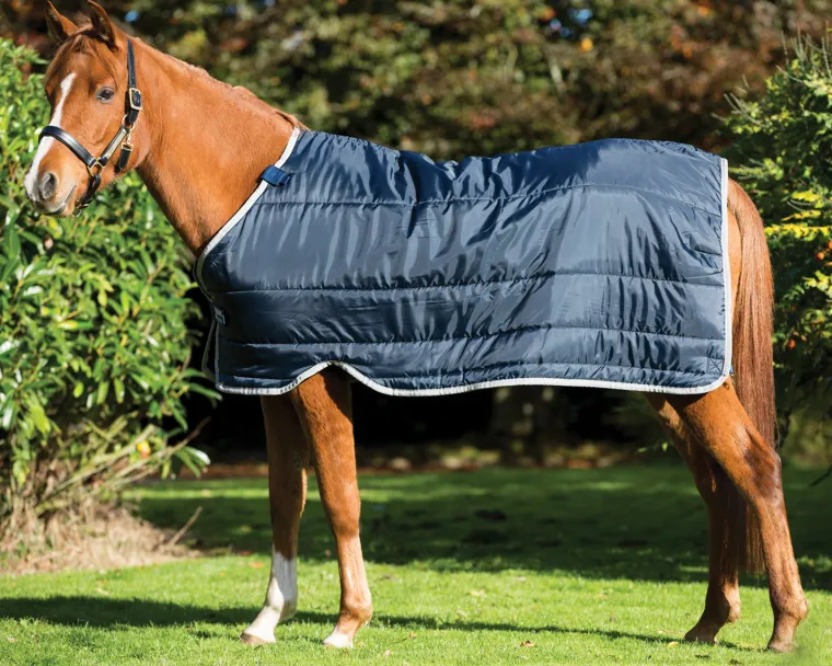 osAbevle_2.webp Sale HORSEWARE ® Ireland 100 Gram Pony Blanket Liner Navy/Silver