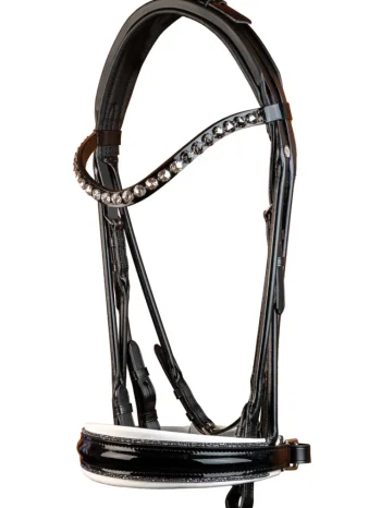 Discount OTTO SCHUMACHER München Weymouth Bridle Black Patent/White