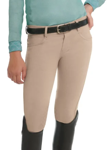 Fashion ERS Ovation® Children’s Softflex GripTec Knee-Patch Breech Neutral Beige