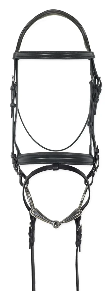 Sale ERS Ovation® Comfort Crown Dressage Bridle Black