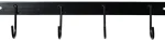 Fashion SHILOH STABLES TACK 4-Hook Welded Steel Flat Tack Bar Black