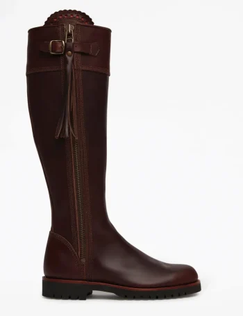 Hot PENELOPE CHILVERS Ladies’ Tassel Boot With Long Shaft Length Conker
