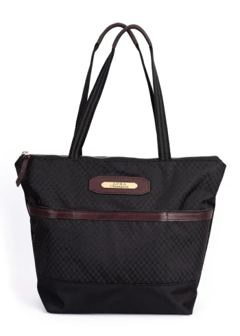 Sale PERRIS LEATHER Perri’s® Champion Collection Tote With Nameplate Black