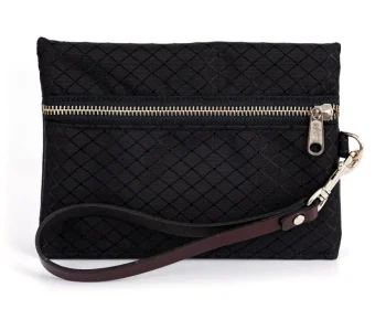 Clearance PERRIS LEATHER Perri’s® Champion Collection Wristlet With Leather Accents And Nameplate Black