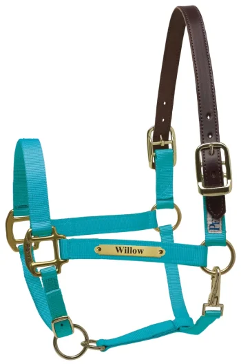 New PERRIS LEATHER Perri’s® Premium Nylon Safety Halter With Nameplate