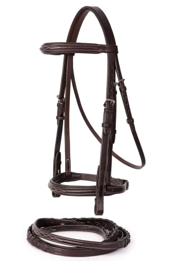 Outlet PERRIS LEATHER Perri’s® Professional Fancy-Stitched Leather Bridle Havana