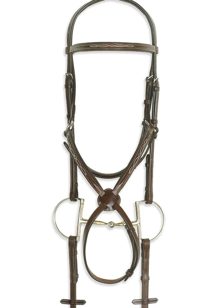 pessoa-pro-fancy-stitched-figu-EQhtoMsI-0.webp Outlet ERS Pessoa® Pro Fancy-Stitched Figure-8 Bridle Dark Brown