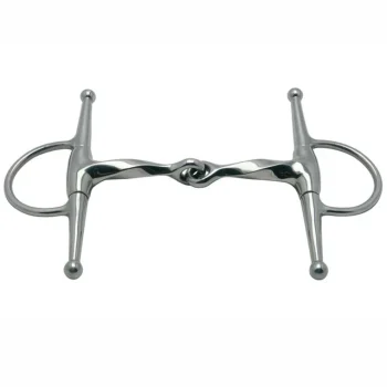 Best PARTRADE Metalab Twisted Full Cheek Snaffle Bit Stainless Steel