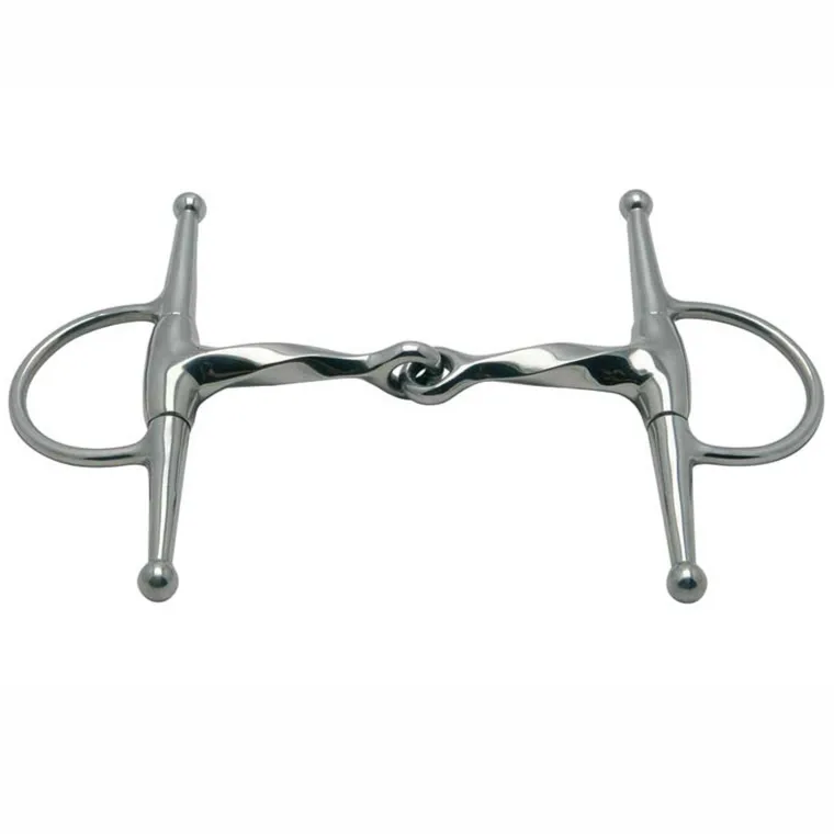 qBfAlgij_0.webp Best PARTRADE Metalab Twisted Full Cheek Snaffle Bit Stainless Steel
