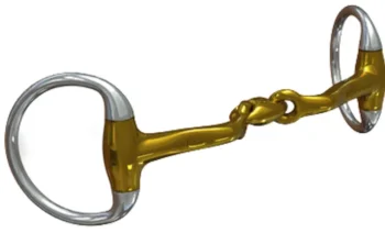 Best METLAR/NEUE SCHULE Neue Schule Verbindend 12mm Bradoon Eggbutt Bit Salox Gold