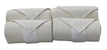 Hot VAC S BANDAGE CO Vac’s Hook-and-Loop Flannel Stable Bandages Ivory