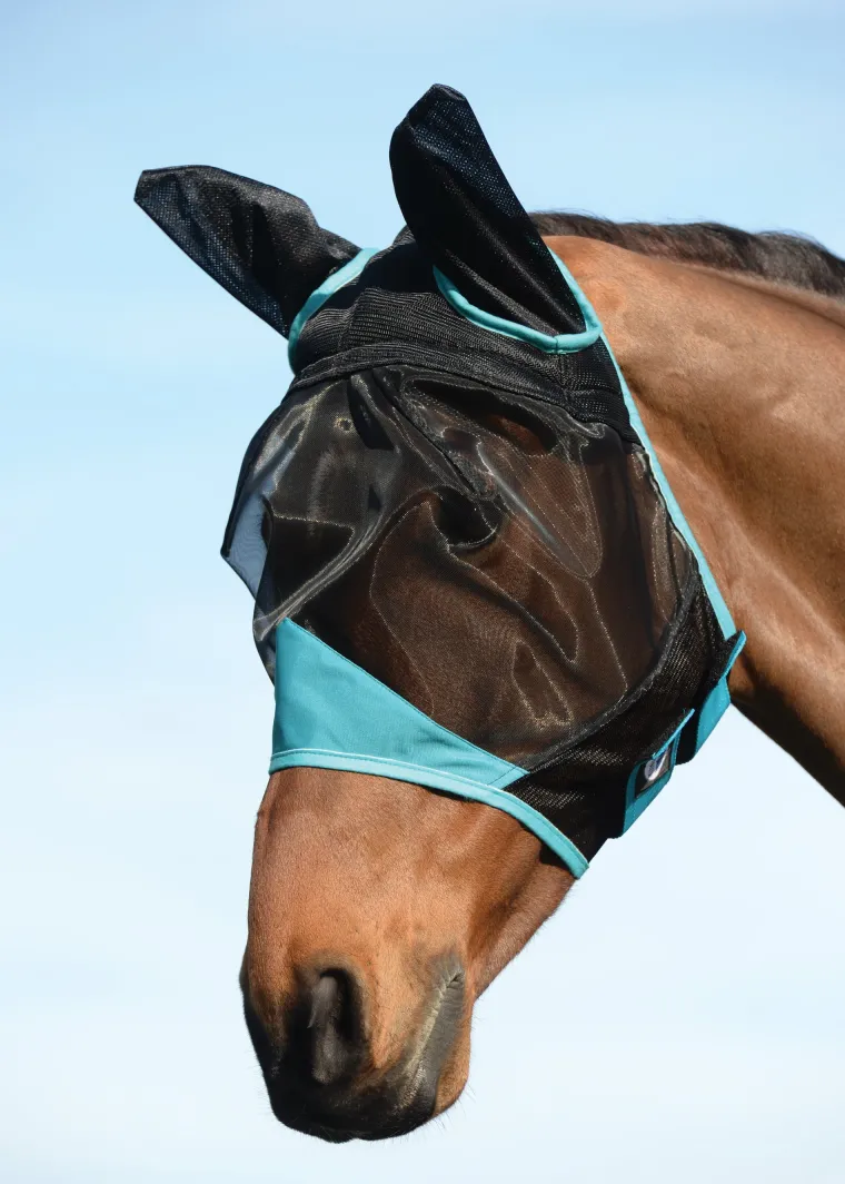 rNLNenDF_0.webp Clearance WEATHERBEETA ® ComFiTec™ Deluxe Fine Mesh Fly Mask with Ears