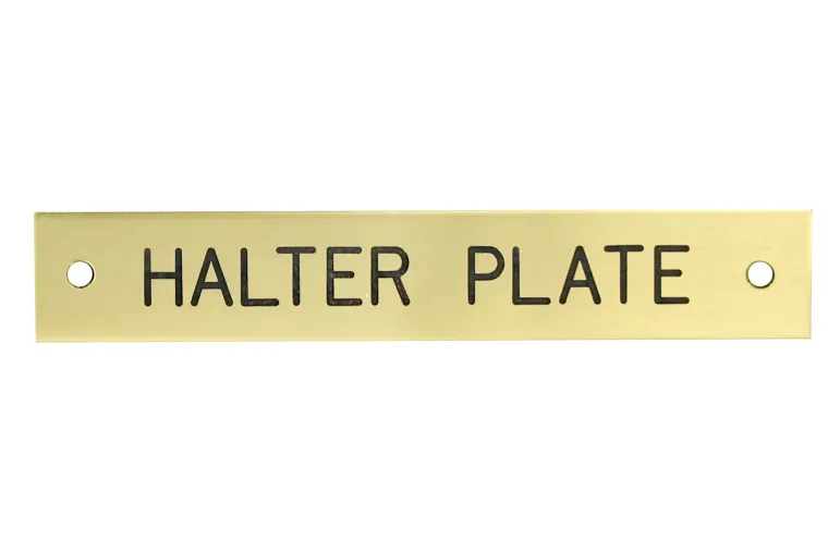 rectangular-halter-nameplate-kaPigqIi-4.webp Online DOVER DROPSHIP Rectangular Halter Nameplate - 1 Or 2 Lines