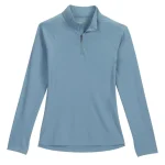 Sale KIRSCH Riding Sport™ Wilton Quarter-Zip Long-Sleeve Shirt Mountain Spring Blue