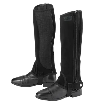 New S.K. SHOES AND BOOTS Riding Sport™ Adults’ Synthetic Suede Half Chaps With Silicone Grip Patches