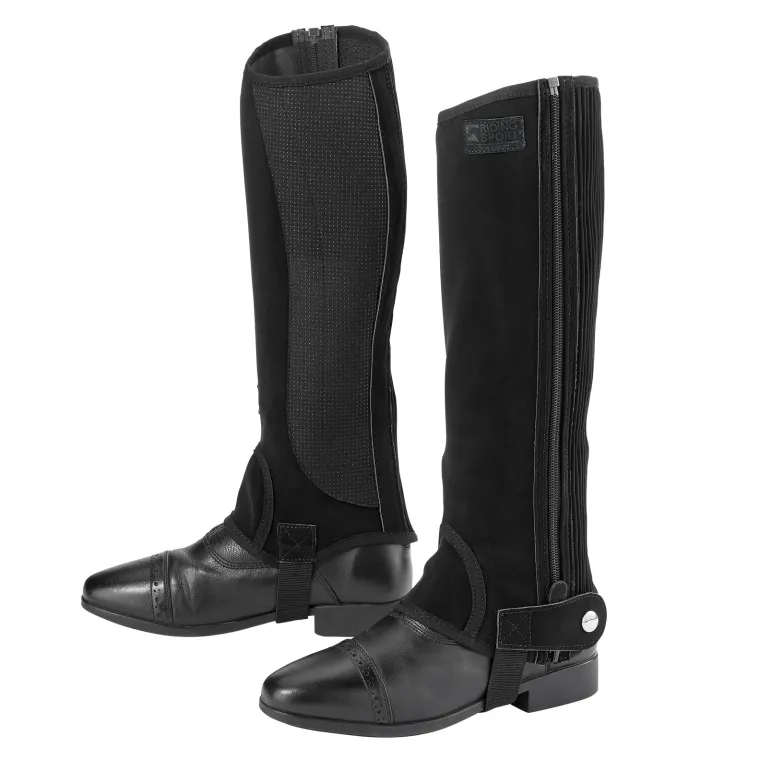 riding-sportadultssynthetic-su-CRROLOBS-1.webp New S.K. SHOES AND BOOTS Riding Sport™ Adults’ Synthetic Suede Half Chaps With Silicone Grip Patches