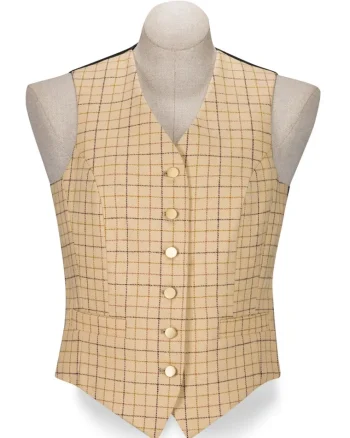Fashion RJ CLASSICS R.J. Classics Ladies’ Aiken Vest Beige Tattersall