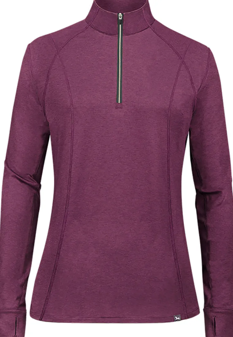 rj-classics-ladies-logan-long-wJbgOkGl-0.webp Online RJ CLASSICS R.J. Classics Ladies’ Logan Long Sleeve Quarter-Zip Training Shirt