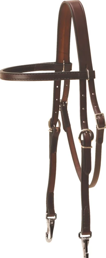 Outlet TORY LEATHER Quick Change English Training Headstall Havana