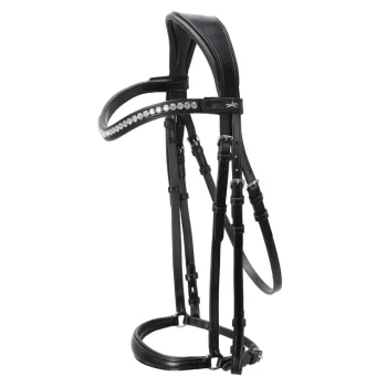 Discount SCHOCKEMOEHLE N.A. Schockemöhle Pisa Drop Nose Bridle Black/Silver