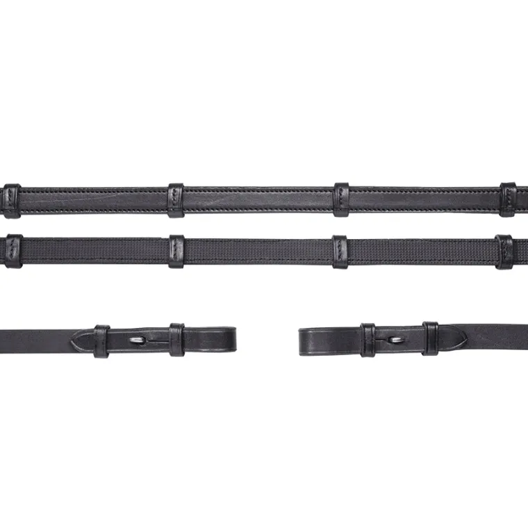 schockemhle-rubber-lined-reins-djEzVaqR-0.webp Online SCHOCKEMOEHLE N.A. Schockemöhle Rubber-Lined Reins Black