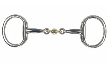 Discount SHIRES EQUESTRIAN Shires Blue Sweet Iron Flat Eggbutt Bit With Lozenge Stainless Steel