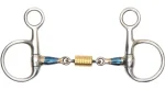 Outlet SHIRES EQUESTRIAN Shires Hanging Cheek Bit With Roller Link Blue Sweet Iron