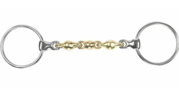 New SHIRES EQUESTRIAN Shires Brass Alloy Loose Ring Waterford Bit Stainless Steel