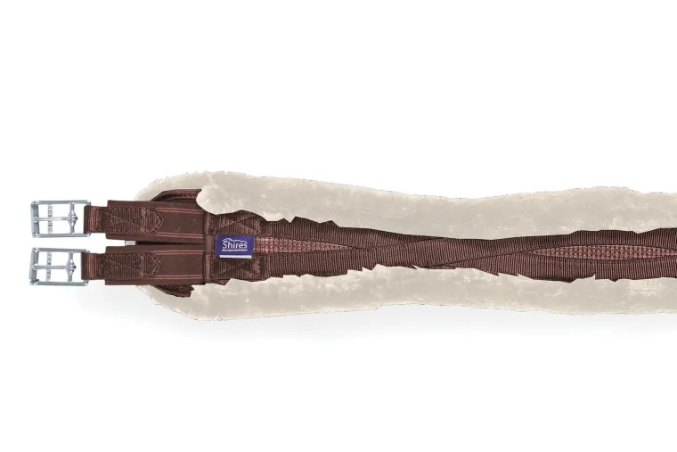 shires-performance-supafleece-sCODunBp-1.webp Best SHIRES EQUESTRIAN Shires Performance SupaFleece Contour Girth Brown