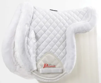 Fashion SHIRES EQUESTRIAN Shires SupaFleece Rimmed Shaped Pad White