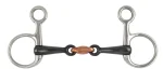 New SHIRES EQUESTRIAN Shires Sweet Iron Hanging Cheek Snaffle Bit With Lozenge Stainless Steel