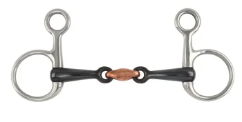 New SHIRES EQUESTRIAN Shires Sweet Iron Hanging Cheek Snaffle Bit With Lozenge Stainless Steel
