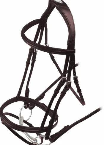 New SHIRES EQUESTRIAN Shires Velociti Rapida Padded Raised Flash Bridle