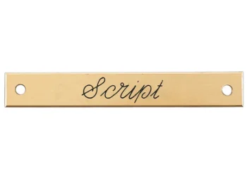 Best DOVER DROPSHIP Small Beveled Edge Halter Nameplate