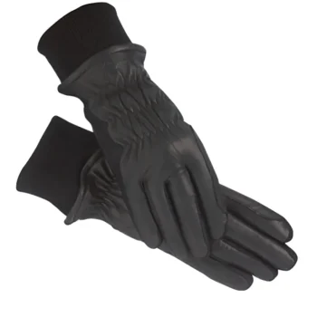 Online FARGO TRADING SSG® Pro Show Leather Winter Riding Gloves Black