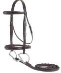 Best KINGS INTERNATIONAL Suffolk™ Fancy-Stitched Single Crown Bridle Brown