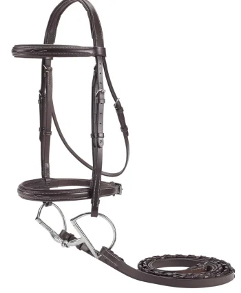 Best KINGS INTERNATIONAL Suffolk™ Fancy-Stitched Single Crown Bridle Brown