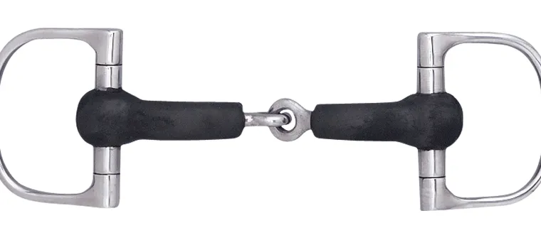 suffolk-hard-rubber-single-joi-xHijrpcA-0.webp Clearance KING YOUNG Suffolk™ Hard Rubber Single-Jointed Snaffle D-Ring Bit