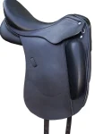 Outlet CUEROS SANTA CRUZ Tempi H Monoflap Dressage Saddle Black