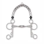 Hot PARTRADE Metalab Double-Jointed with Oval Link Pelham Bit-20mm Stainless Steel