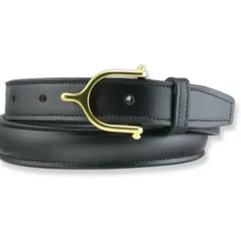 Fashion TORY LEATHER 1" Raised Belt With Brass Buckle