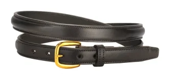 Best TORY LEATHER 3/4" Raised Belt With Brass Buckle & Nameplate Space