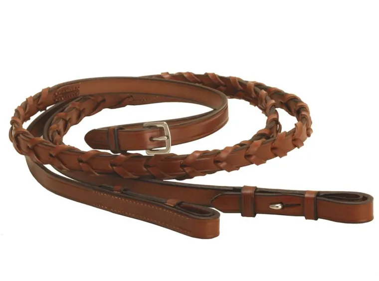 tory-leather-company-58-x-48-p-YuzRKRbB-1.webp Sale TORY LEATHER Company 5/8" X 48" Pony Laced Reins With Hook Stud Bit Ends