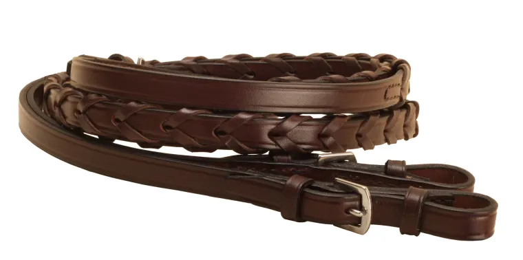 tory-leather-company-58-x-54-l-NLQonWqx-1.webp Outlet TORY LEATHER Company 5/8" X 54" Laced Reins With Buckle Bit Ends