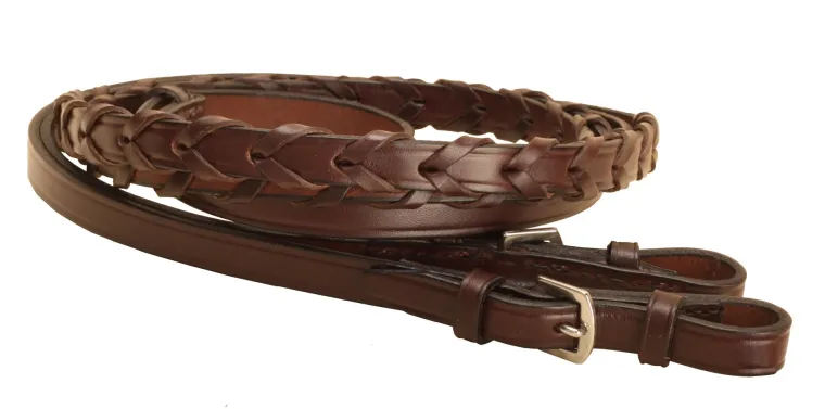 tory-leather-company-58-x-54-l-NLQonWqx-3.webp Outlet TORY LEATHER Company 5/8" X 54" Laced Reins With Buckle Bit Ends