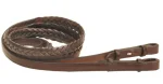 Sale TORY LEATHER Company 5/8" X 72" Plaited Reins With Hook Stud Bit Ends Havana