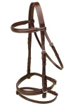 New TORY LEATHER Company Deluxe Padded Dressage Bridle With Buckle Bit Ends